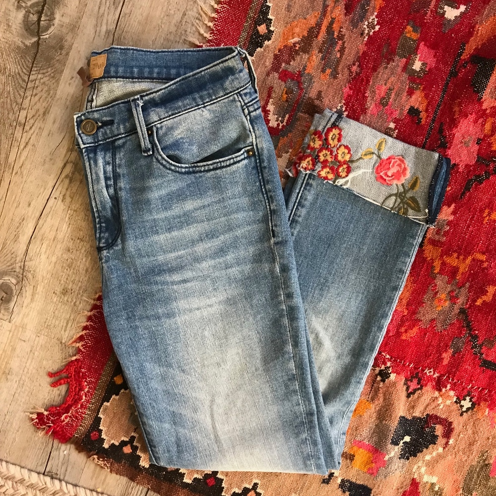 Driftwood Embroidered Jeans